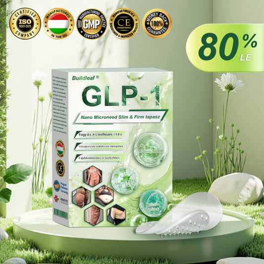 Hivatalos engedély BuildLeaf® SMGT-GLP-1 Nano mikrotűs tapasz kollagénnel és Matrixyl 3000-rel Célzottan hat az elhízásra, a laza bőrre, a magas vérnyomásra, a cukorbetegségre, a zsírmájra, az ízületi fájdalomra, az agyködre és egyebekre