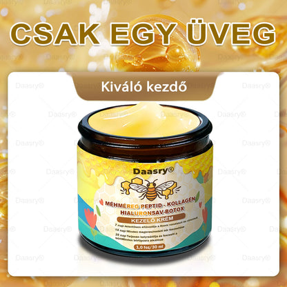 Világszerte legkelendőbb termékek-Daasry® Méhméreg Kezelő Krém, méhméreg peptidekkel, botulinum toxinnal, hialuronsavval és kollagénnel💧. Hatékonyan küzd a ráncok, finom vonalak, megereszkedés, terhességi csíkok és sötét foltok ellen !
