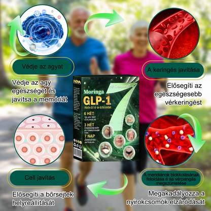 CrazyLeaf® Meglutide GLP-1 Aktiváló Orális Oldat – Moringa • NAD+ • Yerba Mate – Természetes támogatás fogyáshoz, öregedésgátláshoz és cukoranyagcseréhez