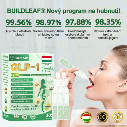 BuildLeaf® GLP-1 6 az 1-ben egészségügyi oldat szájon át szedhető folyadék ✅ Elhízás, szív- és érrendszeri egészség, cukorbetegség, alvási apnoe, bélrendszeri egészség, ízületi problémák és egyebek esetén