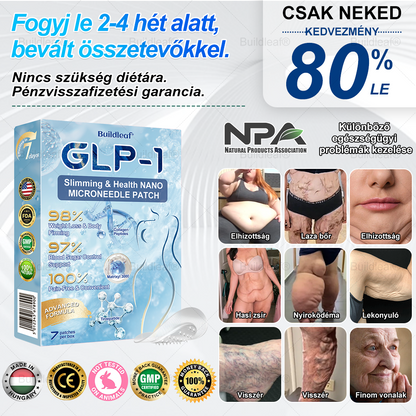 Buildleaf® Tirzepatide Nano Mikrotűs Párna Kollagénnel és Matrixyl 3000-al | Célzottan az elhízás, laza bőr, magas vérnyomás, cukorbetegség, zsírmáj, ízületi fájdalom, agyi köd, alacsony energia, testfájdalmak és egyéb problémák kezelésére